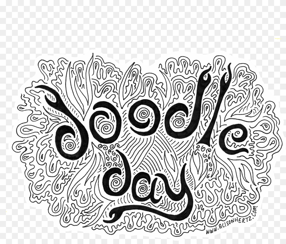 Doodle Day Logo W White Background Doodle Transparent Background, Art, Drawing, Sticker, Text Free Png