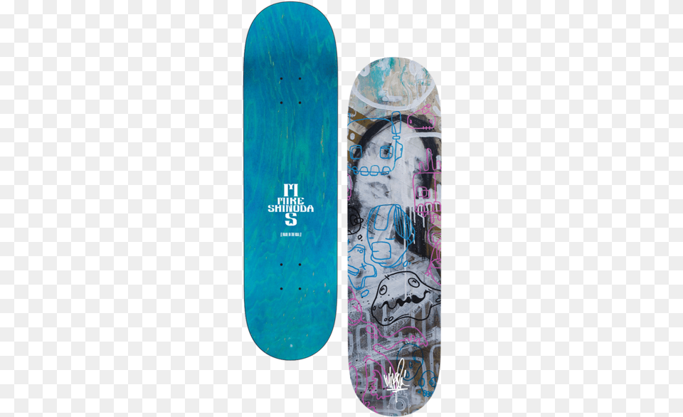 Doodle Drip Triptych Skate Deck Mike Shinoda Skateboard, Art, Painting Free Transparent Png