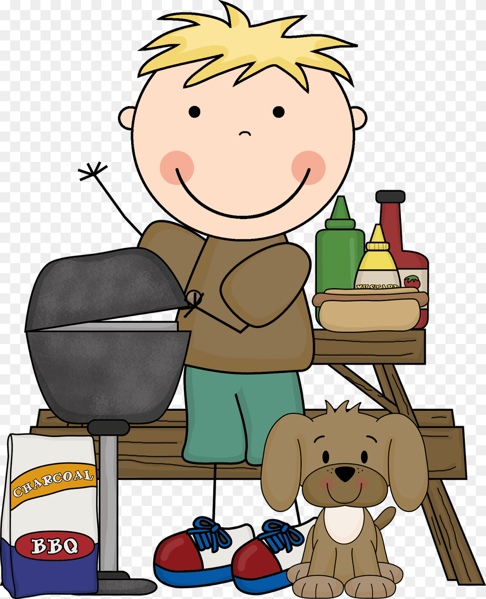 Doodle Family Clip Art, Bbq, Cooking, Food, Grilling Free Png