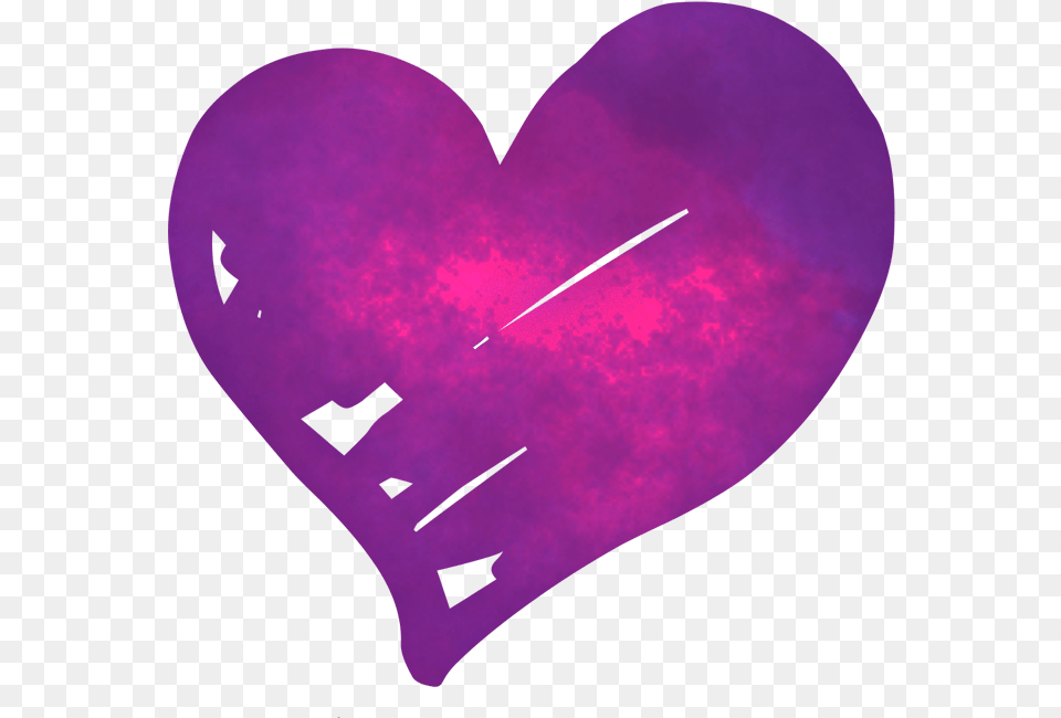 Doodle Heart Cartoon Transparent Background Heart, Purple, Sword, Weapon, Clothing Png Image
