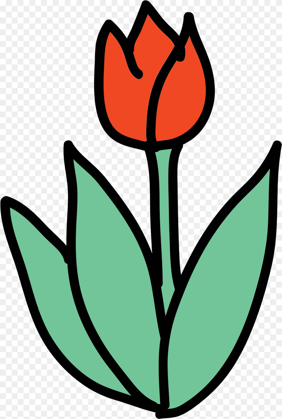 Doodle Icon, Flower, Leaf, Plant, Rose Png