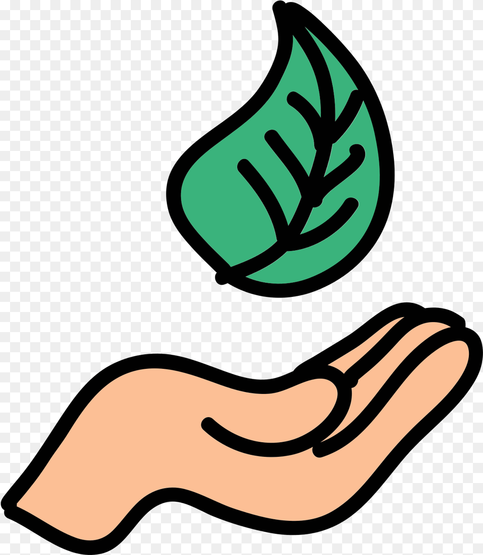 Doodle Icon, Leaf, Plant, Body Part, Hand Free Png Download