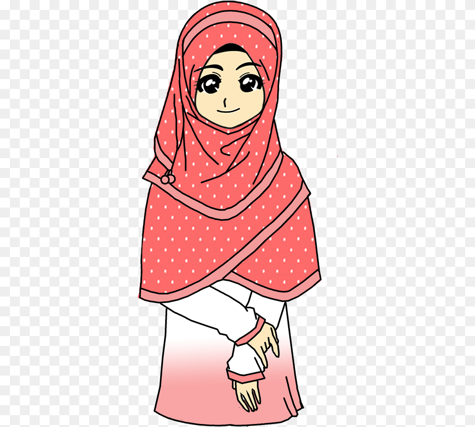 Doodle Muslimah Cartoon Hijab, Adult, Female, Person, Woman Free Transparent Png