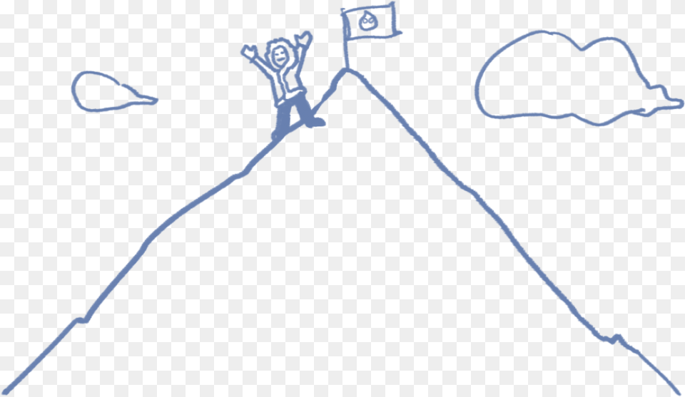 Doodle Of Person Climbing Mountain Hook, Outdoors, Face, Head, Baby Png