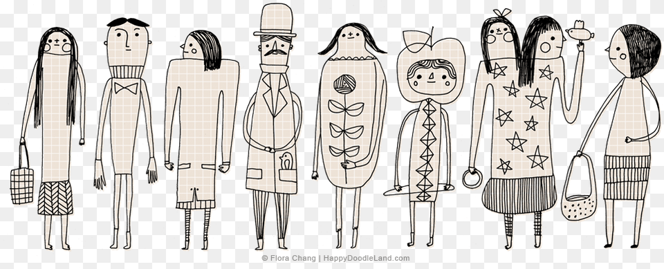 Doodle People Flora Chang, Adult, Person, Man, Male Free Png