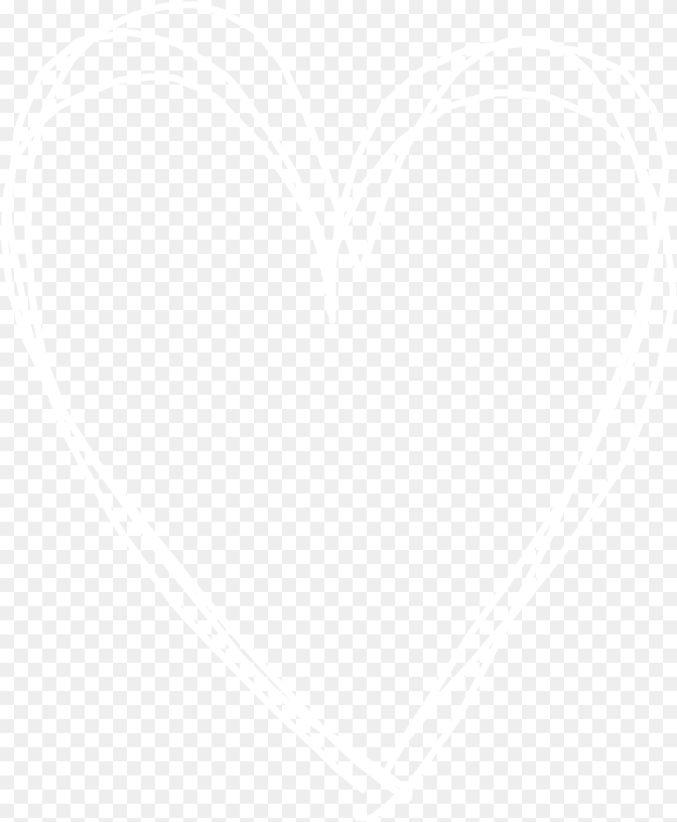 Doodle Scribble Heart Love White Lines Outline Johns Hopkins Logo White, Stencil, Bow, Weapon Png Image