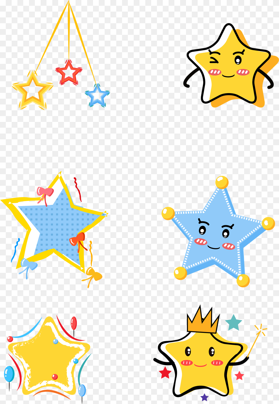 Doodle Stars Pentagram Stars Cute Pointed Star Cute Vector Art Transparent, Star Symbol, Symbol, Person, Animal Png