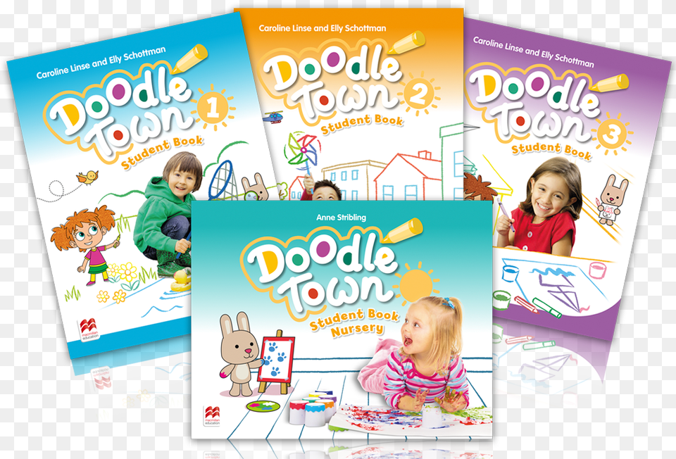 Doodle Town Nursery Book, Advertisement, Poster, Boy, Child Free Png