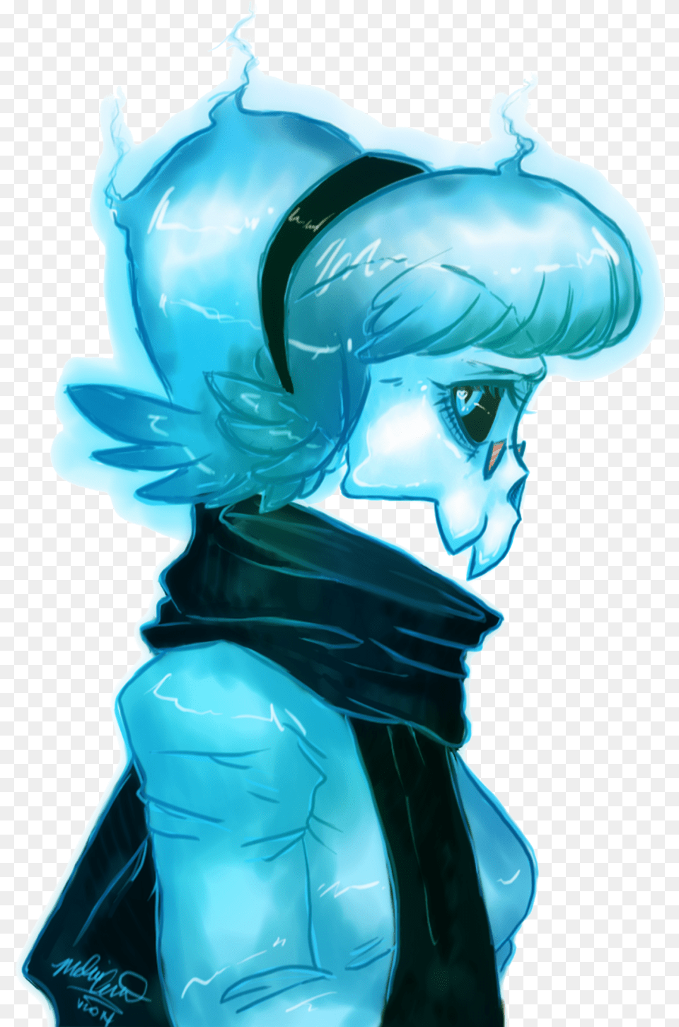 Doodle Vivi Of Mystery Skulls By Maliadoodles In Tumblr Cartoon, Ice, Adult, Person, Female Png