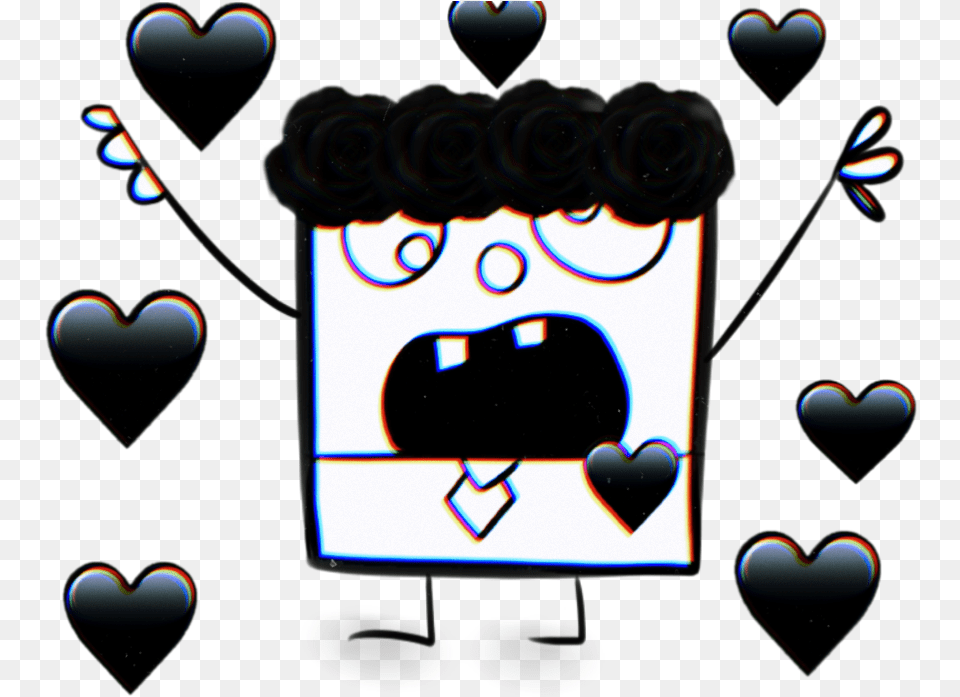 Doodlebob Edit Sticker By Thechildartistandedited Black And White Doodle Bob Free Transparent Png