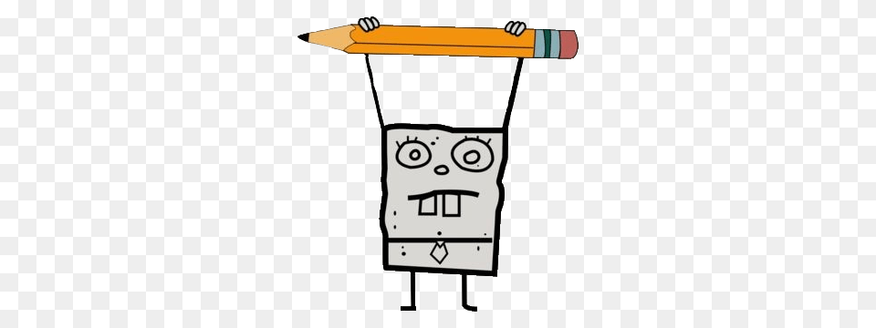 Doodlebob Mehoyminoy Spongebob Ftestickers, Pencil, Dynamite, Weapon Free Transparent Png