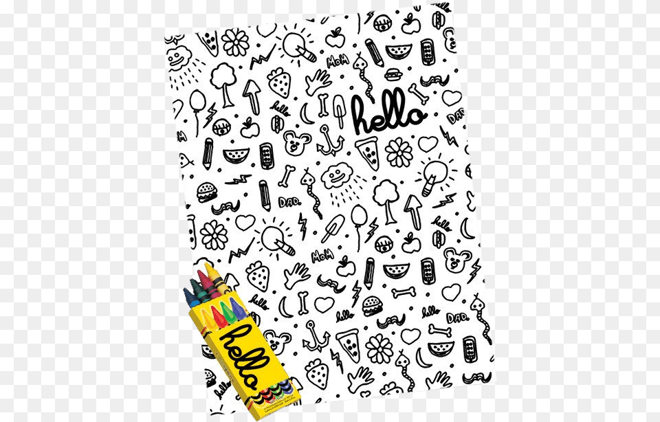 Doodles 18quotx24quot Poster And Crayon Pack, Art, Doodle, Drawing, Dynamite Png Image