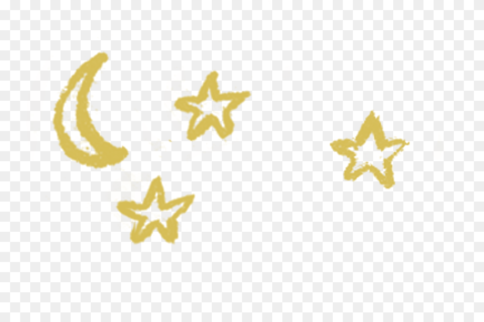 Doodles Moon Gold Star Yellow Doodle, Adult, Wedding, Person, Woman Free Png Download