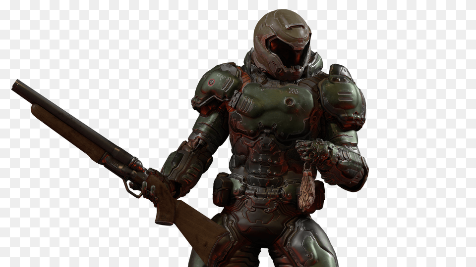 Doom, Helmet, Gun, Weapon, Person Png