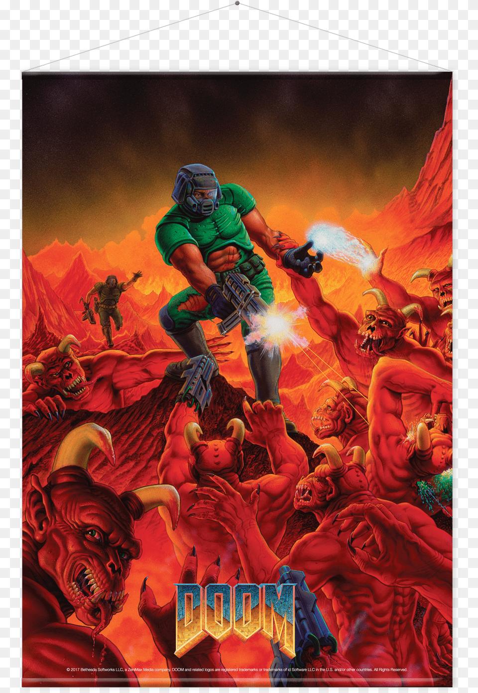 Doom 1993 Cover Art, Adult, Person, Man, Male Free Png