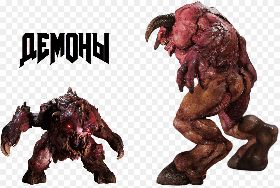 Doom 2016 Demon, Accessories, Ornament, Adult, Male Free Png