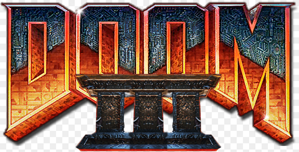 Doom 3 Logo Andrey Avkhimovich Doom 2 Soundtrack Rebuild, Altar, Architecture, Building, Church Free Png