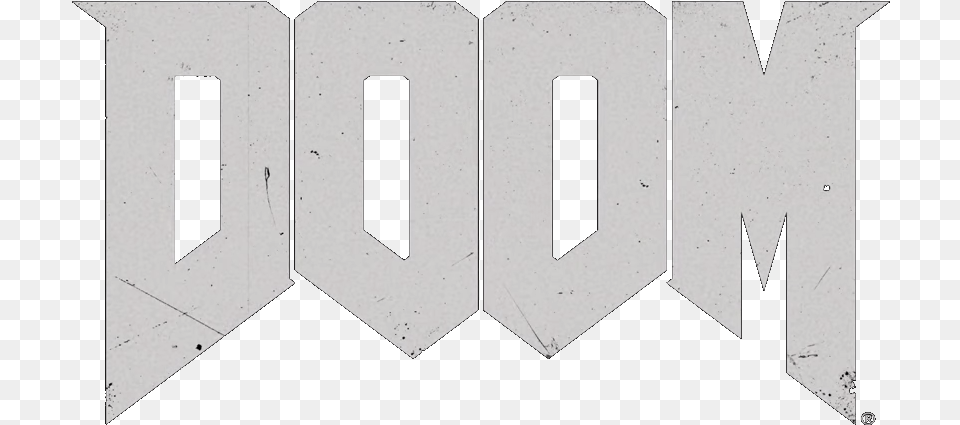 Doom 4 Logo Banner Download Doom Logo White, Text Png Image