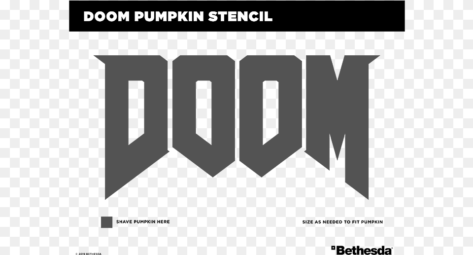 Doom Carving Stencil In Body Doom 2016 Floppy Disk, Text, Publication Png