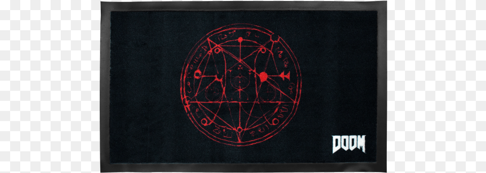 Doom Doormat Pentagram Doom, Blackboard Png Image