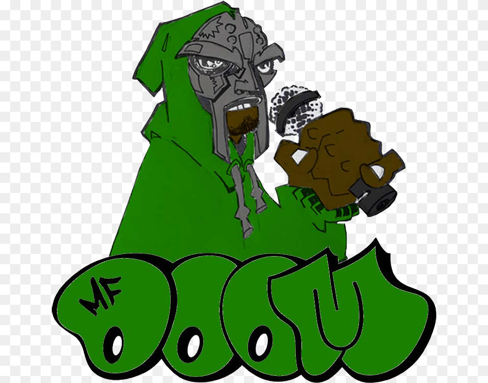 Doom Mf Transparent Cartoon Mf Doom Logo, Green, Person, Art, Face Free Png Download