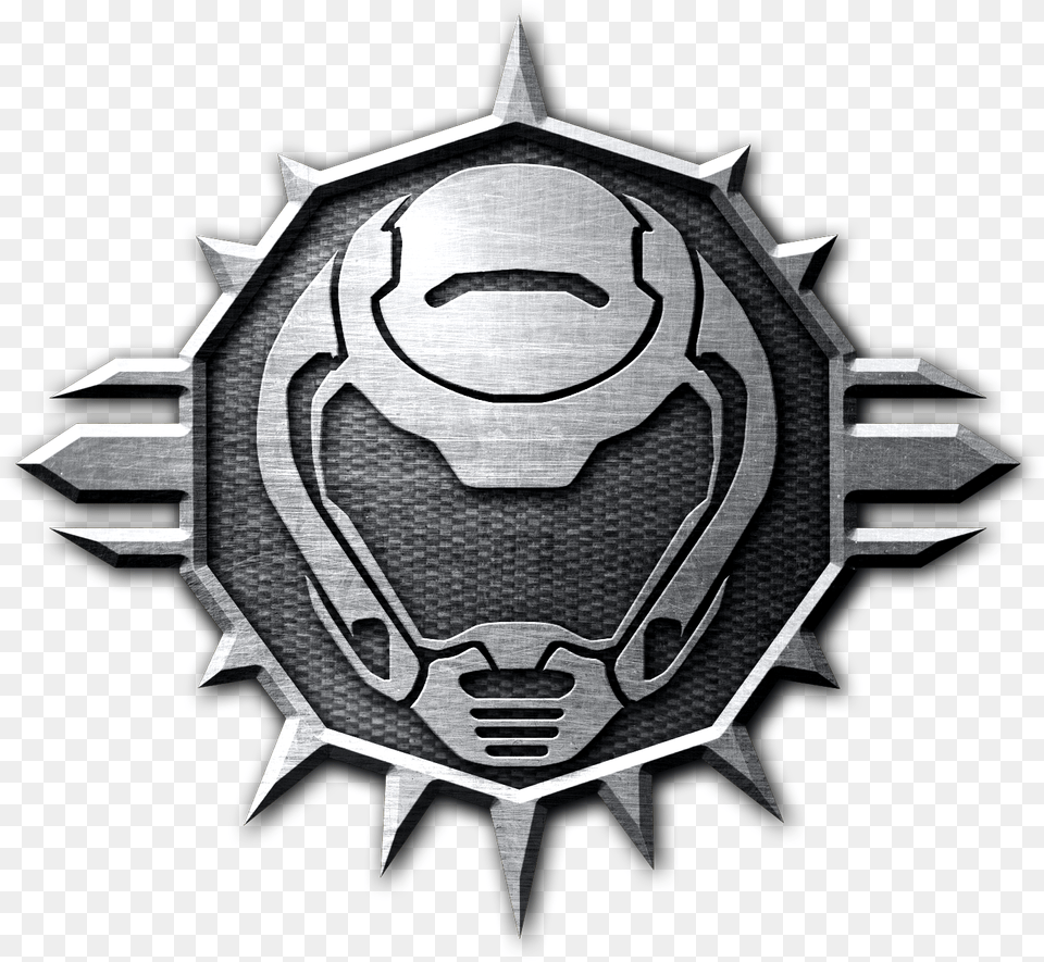 Doom Slayers Club Logo, Emblem, Symbol, Cross Free Png Download