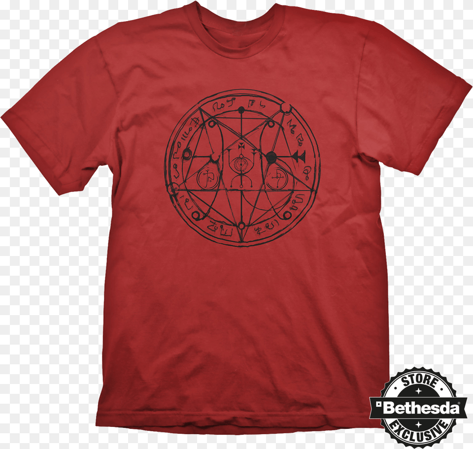 Doom T Shirt Pentagram Red Overwatch T Shirt Lucio, Clothing, T-shirt Png Image