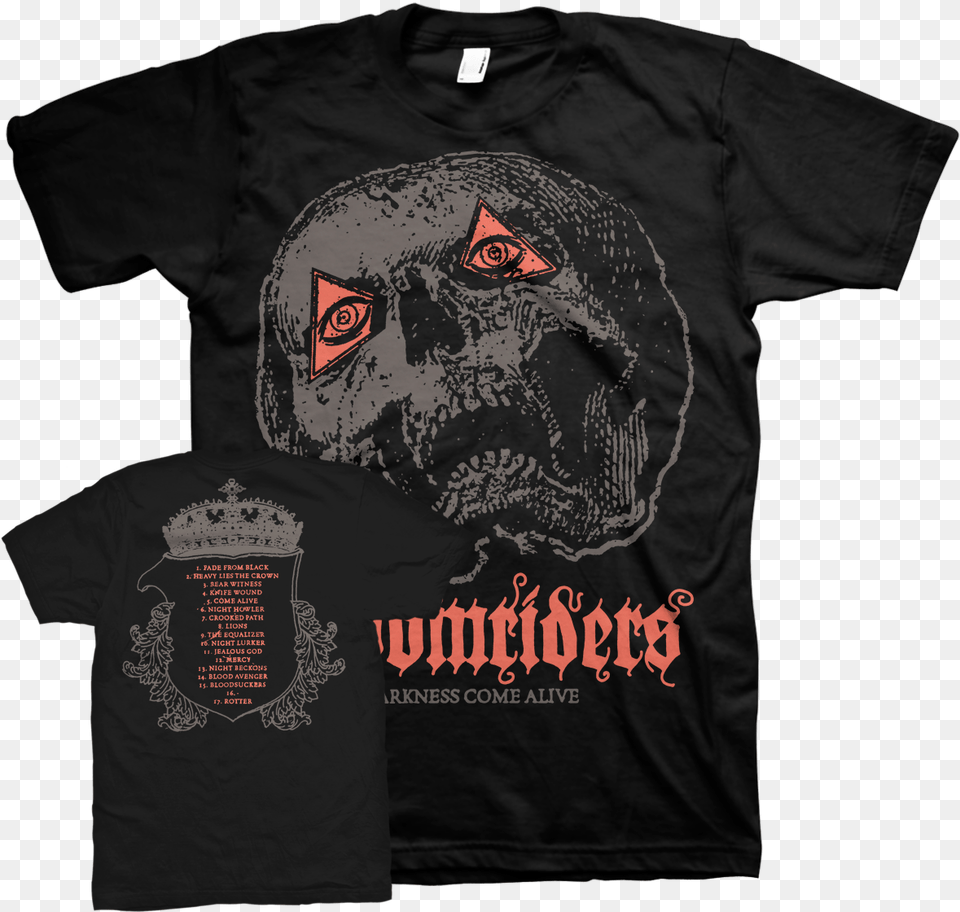 Doomriders Darkness Come Alive Wear Your Wounds Merch, Clothing, T-shirt, Shirt Png Image