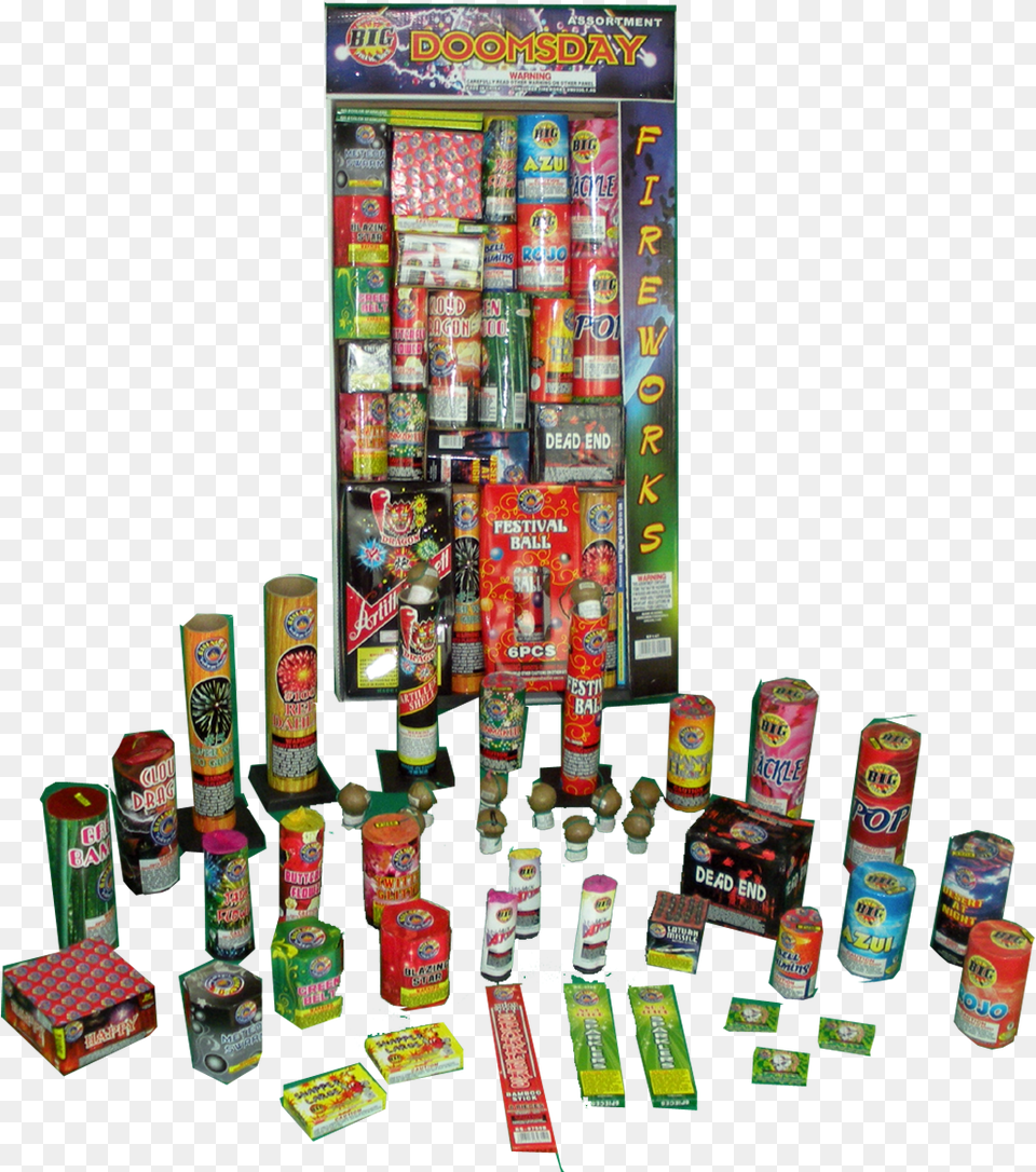Doomsday Big Firework Assortments, Aluminium, Tin, Can, Canned Goods Free Png