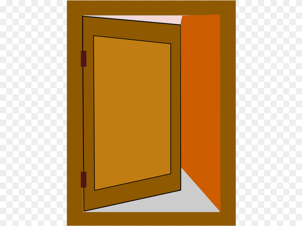Door Cartoon Wooden Room Door Clip Art At Clker Opening Door Clipart Gif, Cabinet, Closet, Cupboard, Furniture Free Transparent Png