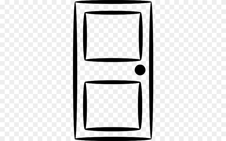 Door Clip Art Image, Gray Free Transparent Png