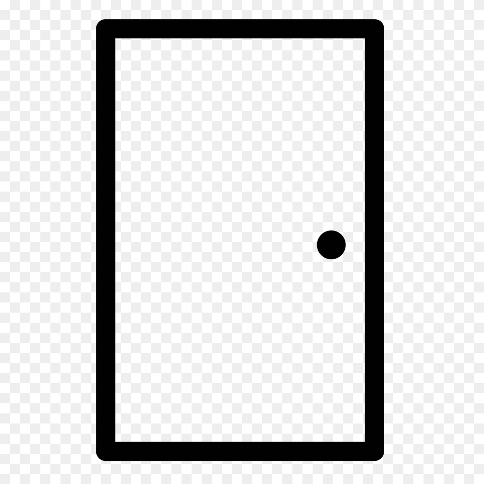 Door Closed Icon, Gray Free Png Download