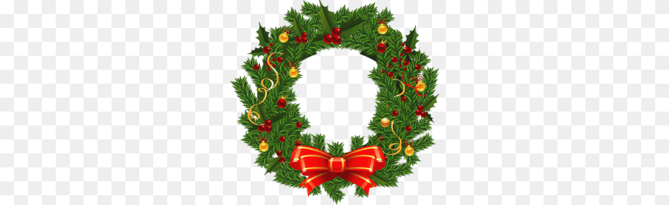 Door Decoration Christmas, Wreath Free Png