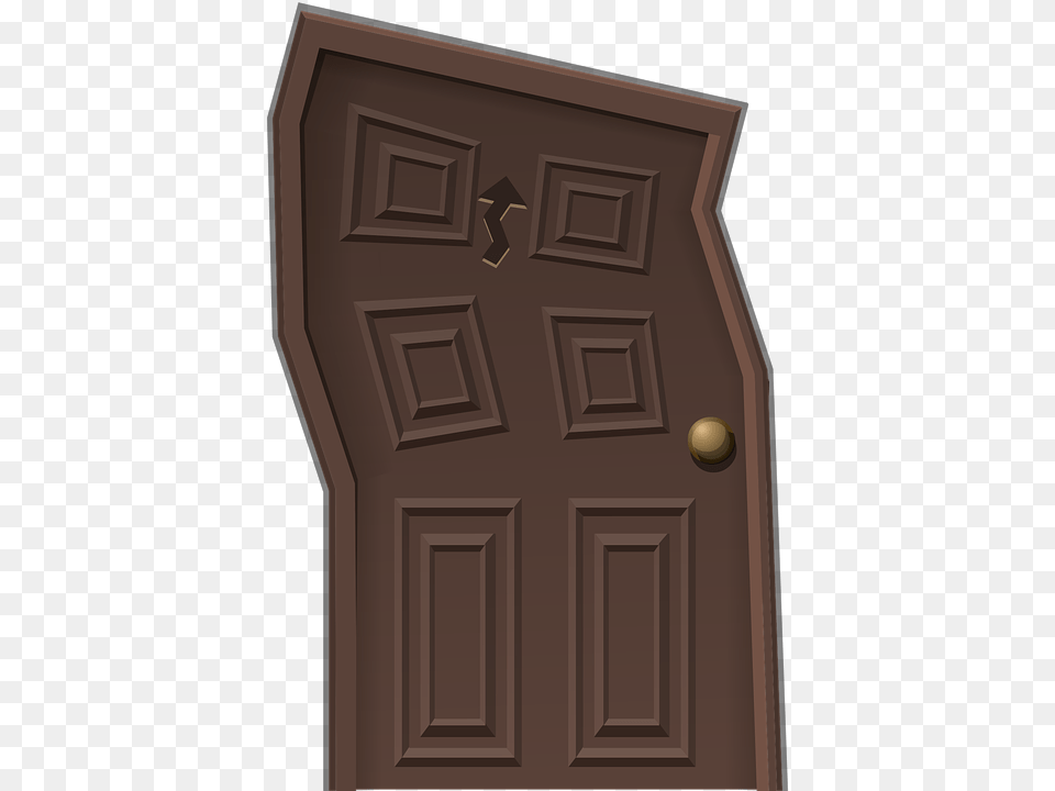Door Doorway Distorted Crooked Entry Entrance Crooked Doors, Mailbox Free Png