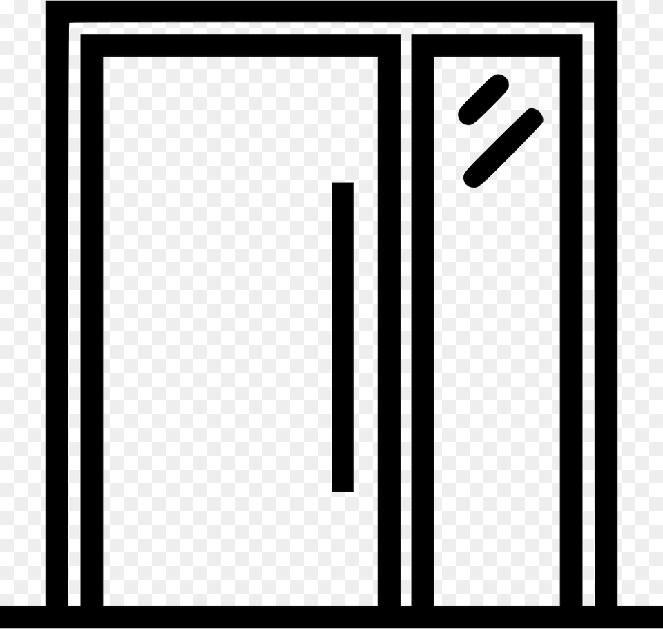 Door Entrance Modern Glass Icon Sliding Door Free Png Download