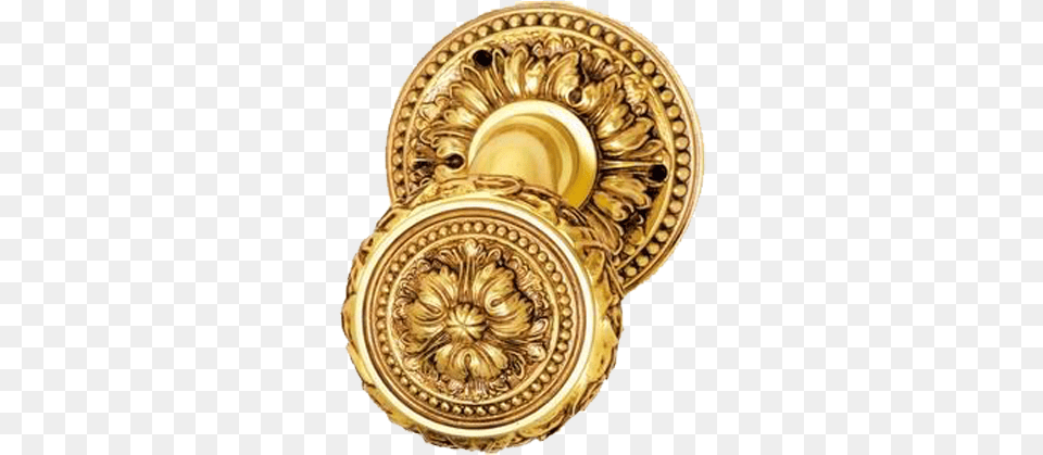 Door Knob On Rose Gold, Bronze, Accessories, Jewelry, Locket Png Image