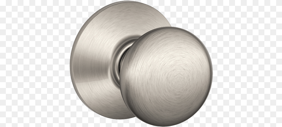 Door Knob Schlage Lock Co Satin Nickel Plymouth Design Privacy, Handle, Disk Free Png Download