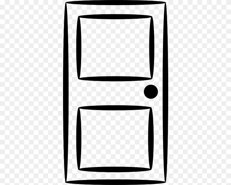 Door Liftarn Door White Stroke, Gray Free Png Download