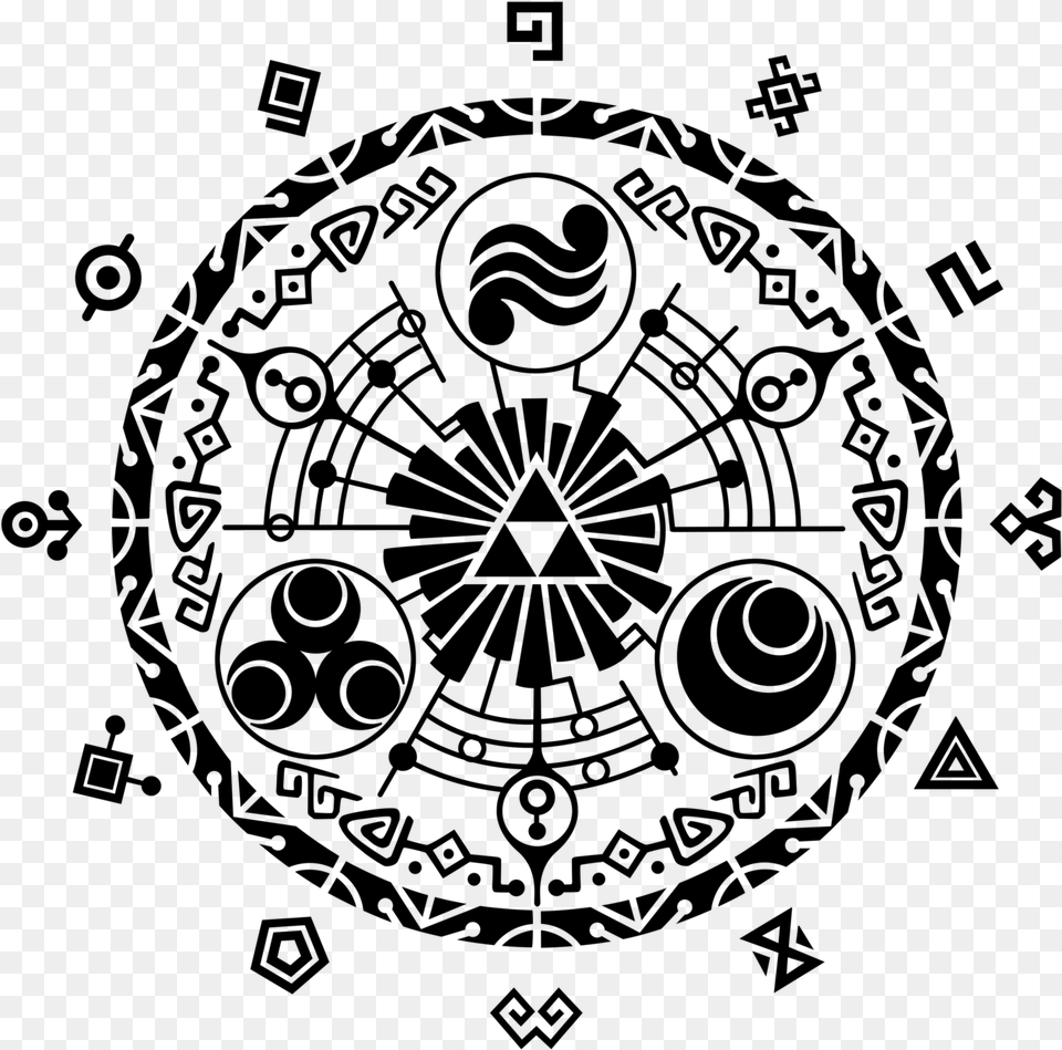 Door Of Time Vector Mindfulness Colouring, Gray Png