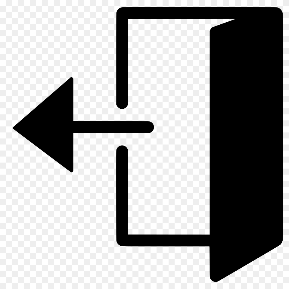 Door Open Arrow Clipart, Symbol, Sign Free Transparent Png