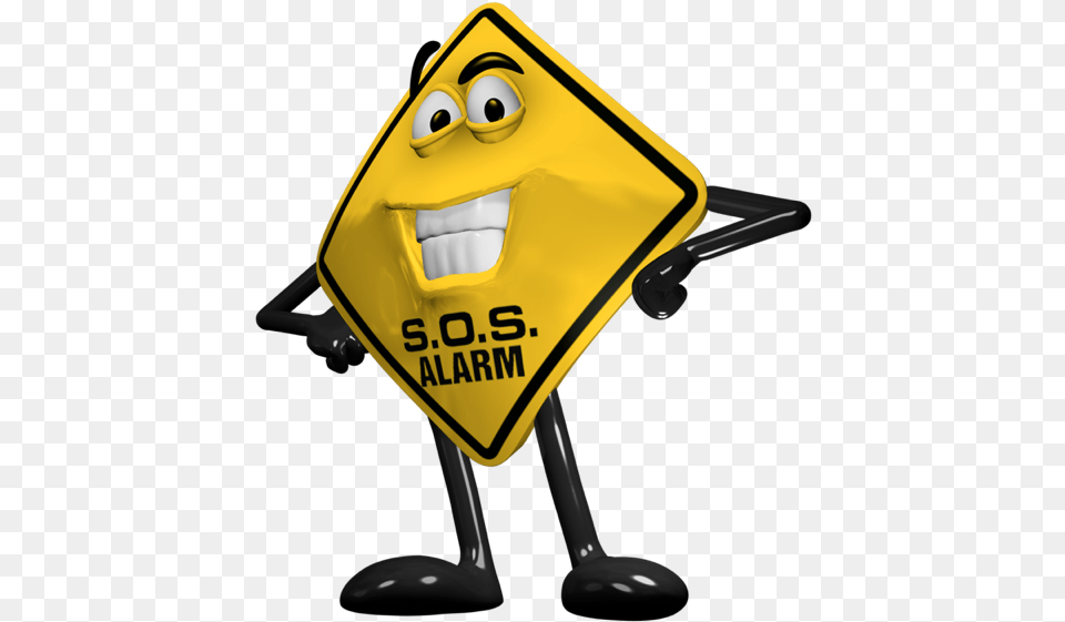 Door Stickermannobackground Sos Alarm, Sign, Symbol, Road Sign Png Image