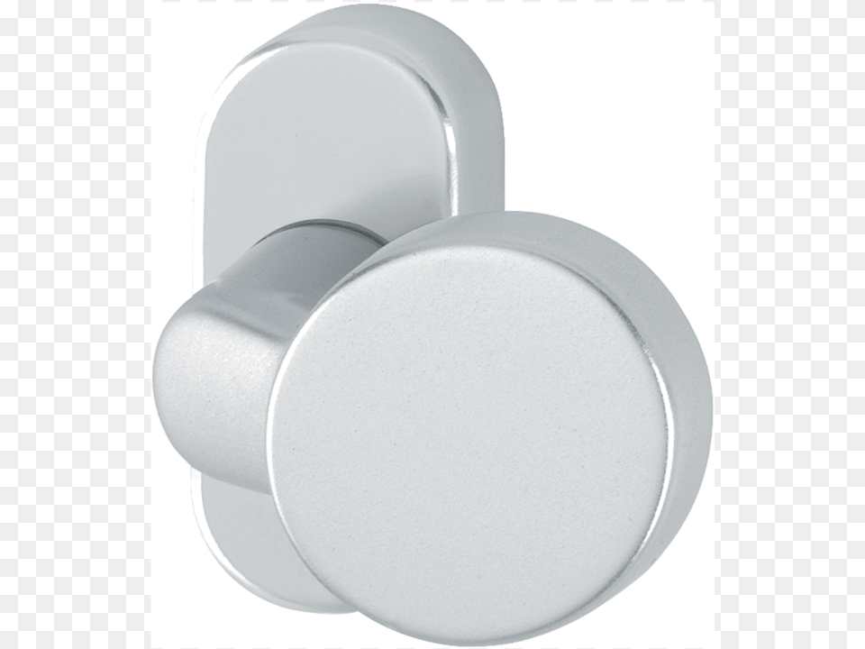 Doorknob 45 Mm Round Cranked Aluminium Silver Galvanized Circle, Handle Png