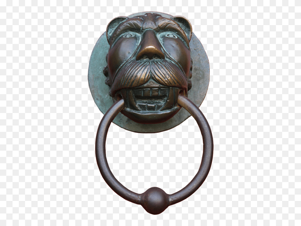 Doorknocker Bronze, Handle, Person, Head Free Png Download