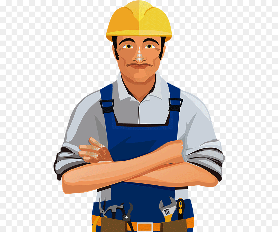 Doorstep Home Appliance Repair Clip Art, Worker, Person, Helmet, Hardhat Png Image