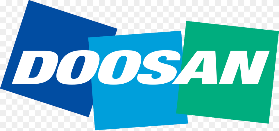 Doosan Logo, Text, Advertisement Png Image