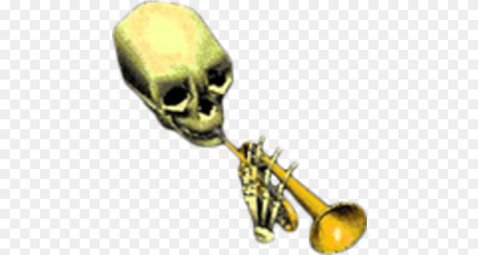 Doot Skeleton Transparent Doot Doot Transparent, Musical Instrument, Brass Section, Horn, Baby Png Image