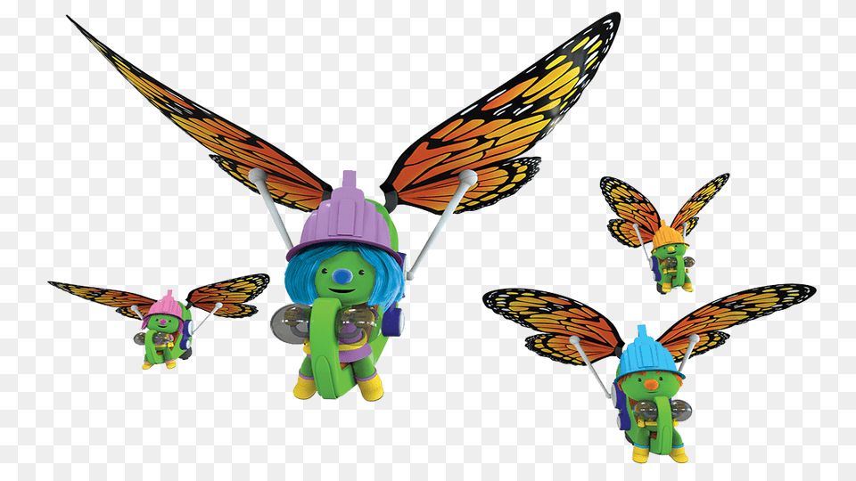 Doozers Flying Around, Baby, Person, Face, Head Free Png