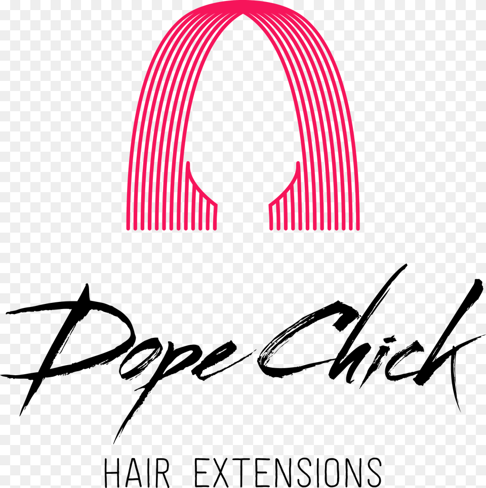 Dope Chick Hair Calligraphy, Cutlery Free Png Download