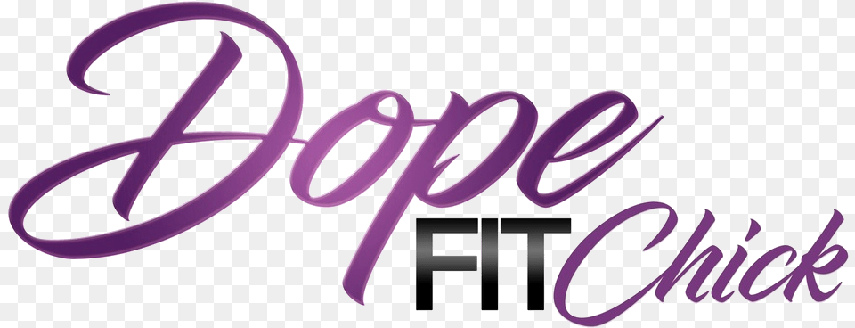 Dope Fit Chick Dope Text Pink, Purple, Bow, Weapon Png
