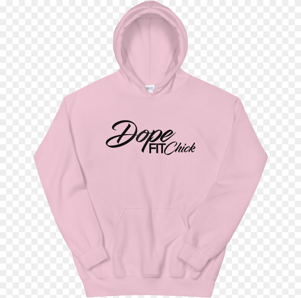 Dope Fit Chick Logo 2 Mockup Front Flat Light Pink Men Are Trash Pink Hoodie, Clothing, Knitwear, Sweater, Sweatshirt Png